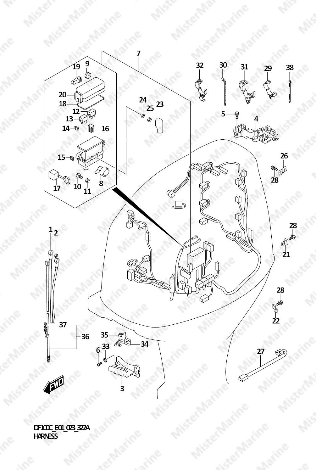 FIG.322A (1-D-3) HARNESS