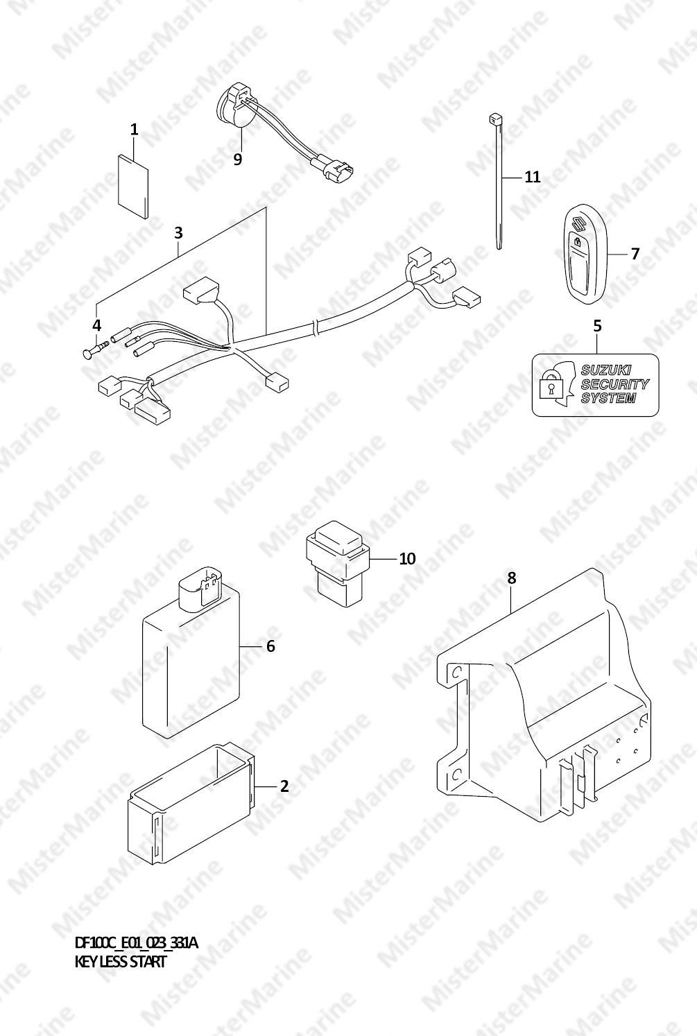 FIG.331A (1-D-6) KEY LESS START