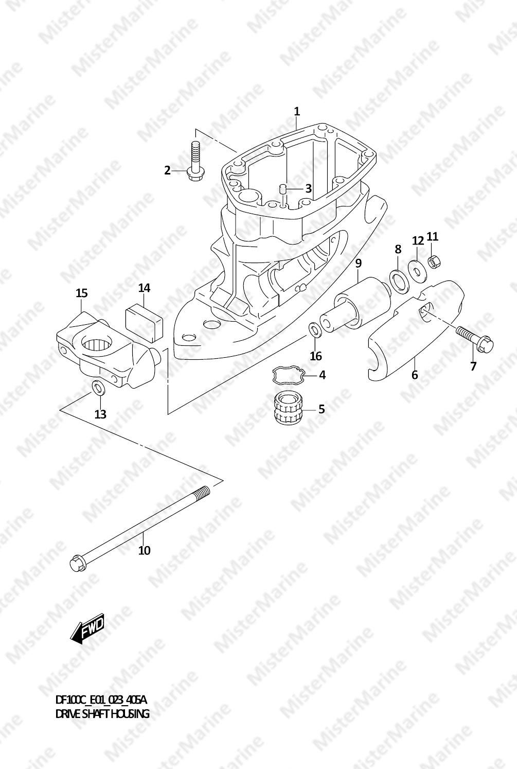 FIG.405A (1-D-12) DRIVE SHAFT HOUSING