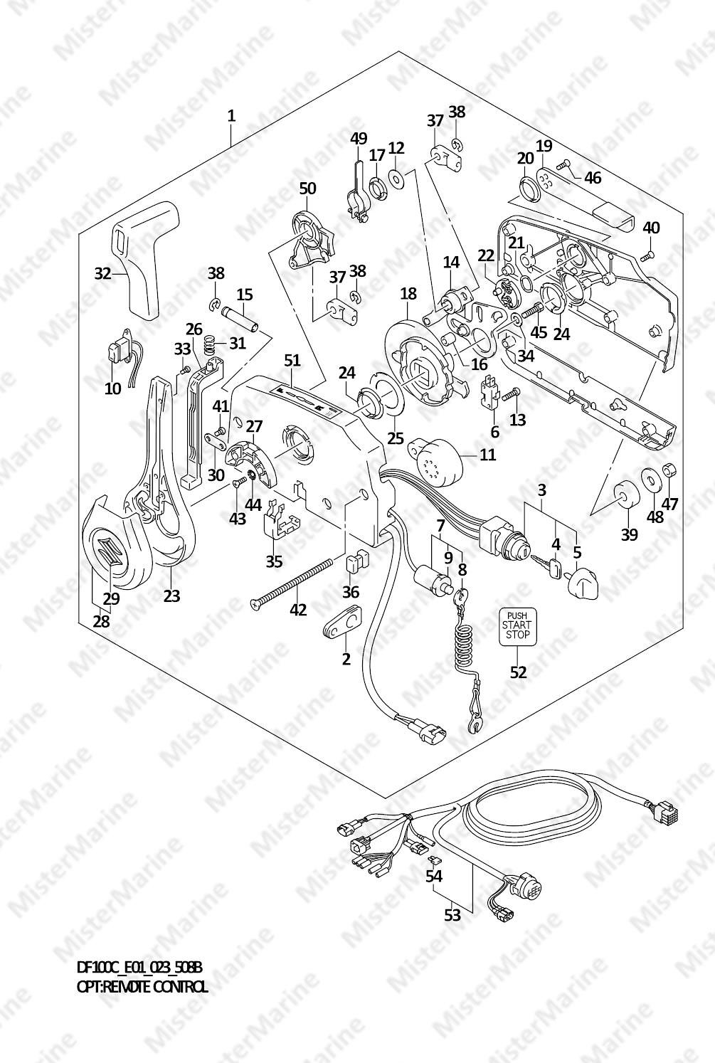 FIG.508B (1-E-13) OPT:REMOTE CONTROL (W/KEY LESS START)