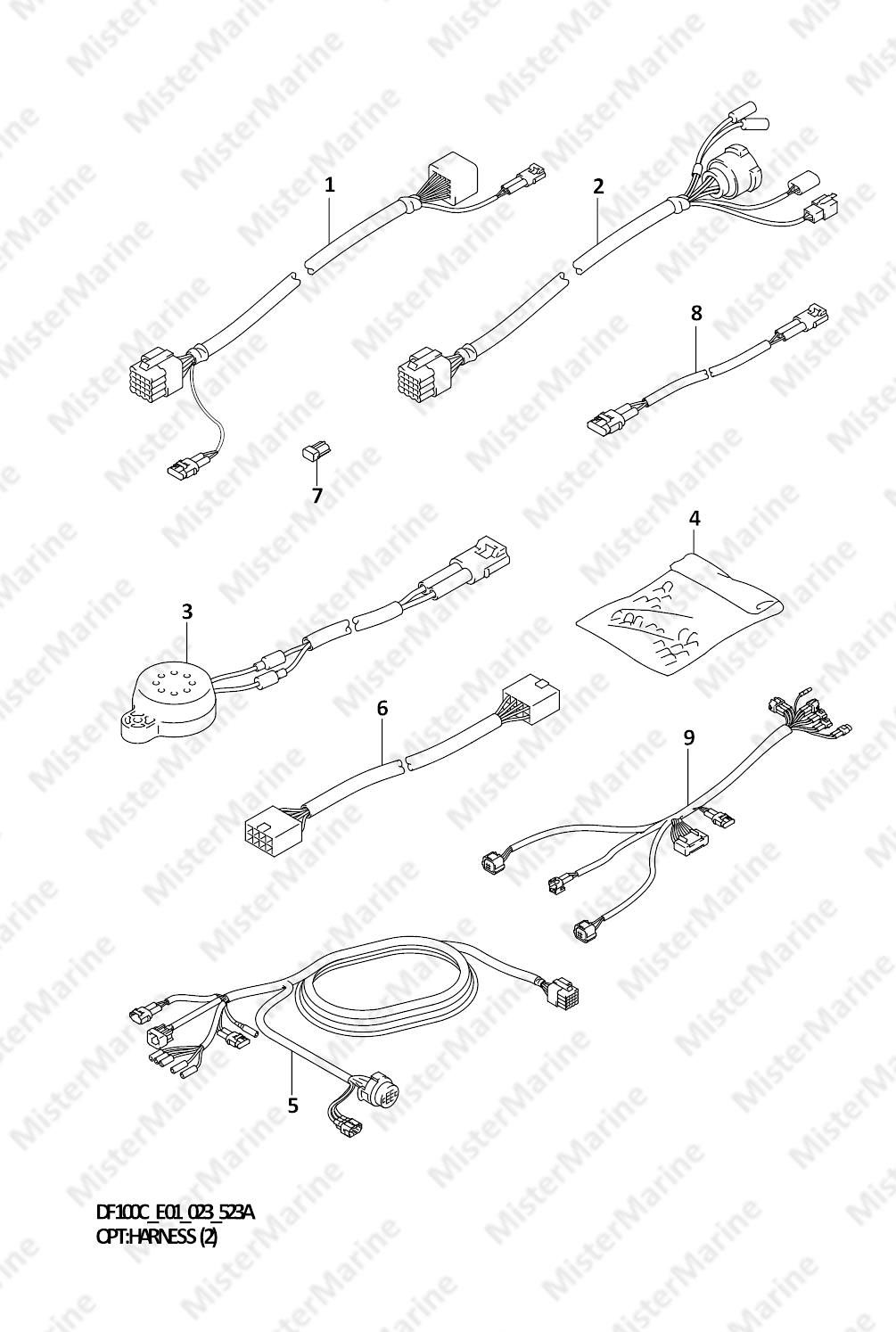 FIG.523A (1-F-6) OPT:HARNESS (2)
