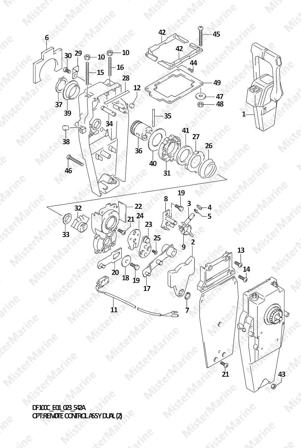 FIG.542A (1-F-14) OPT:REMOTE CONTROL ASSY DUAL (2)