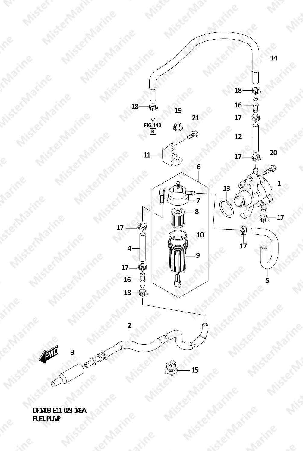 FIG.146A (1-C-6) FUEL PUMP