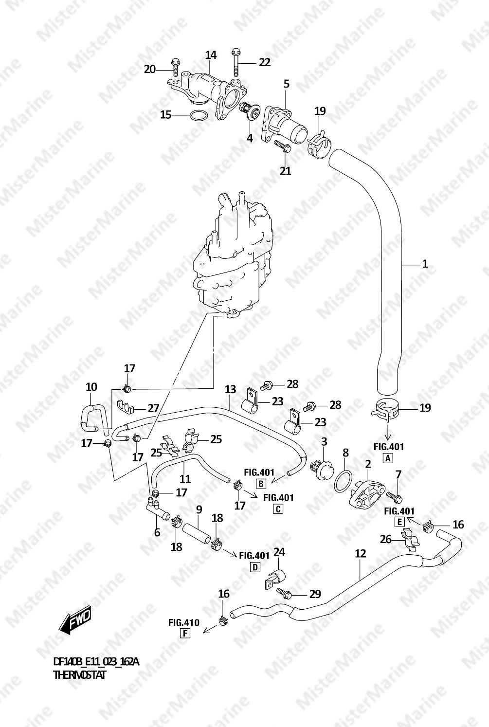 FIG.162A (1-C-9) THERMOSTAT (022)