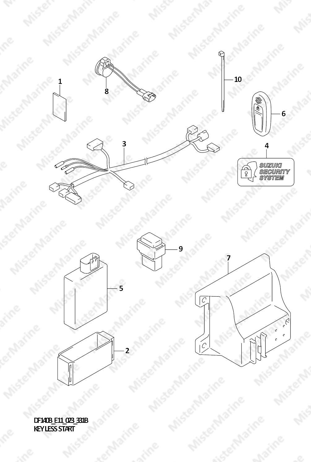FIG.331B (1-E-8) KEY LESS START (023)