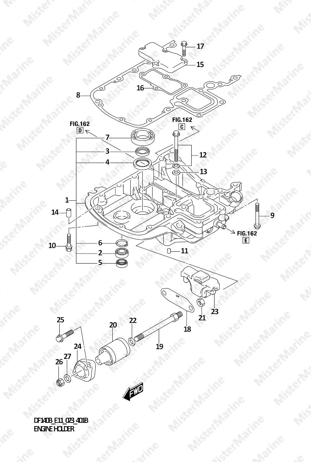 FIG.401B (1-F-6) ENGINE HOLDER (023)
