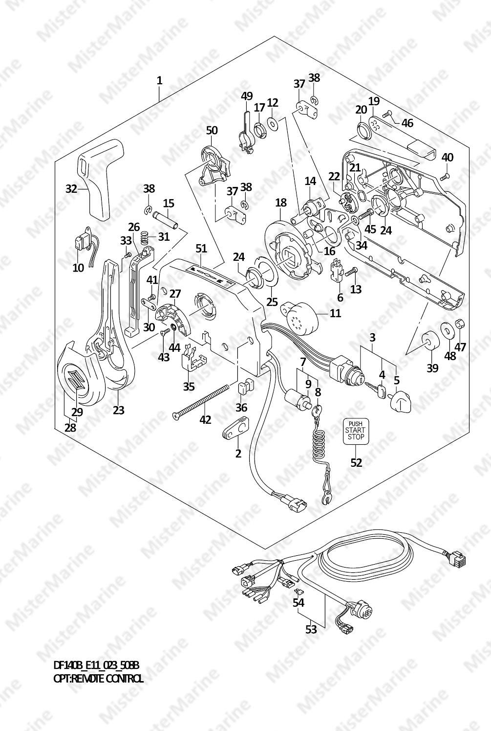 FIG.508B (1-G-14) OPT:REMOTE CONTROL (W/KEY LESS START)