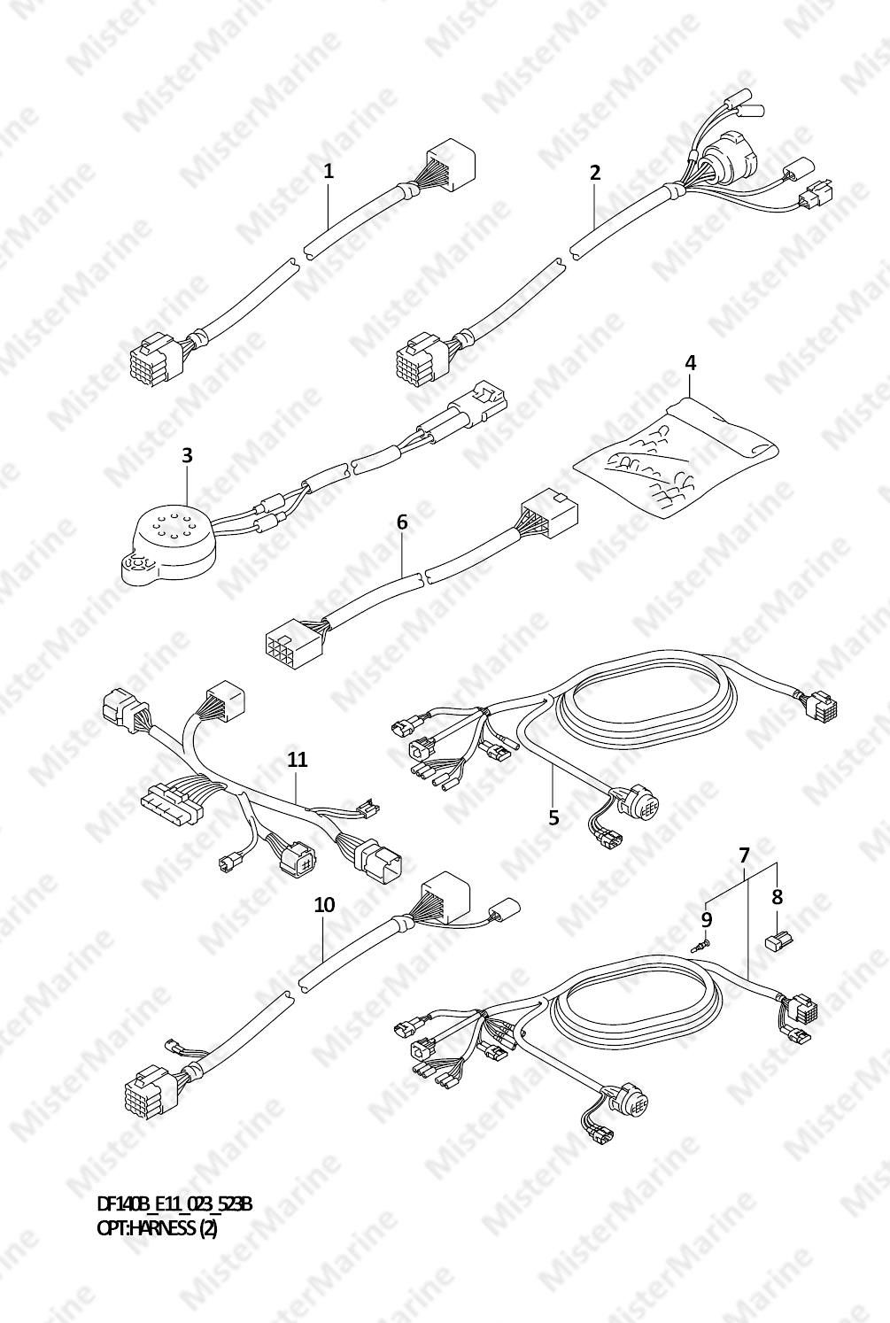 FIG.523B (1-H-8) OPT:HARNESS (2) (023)