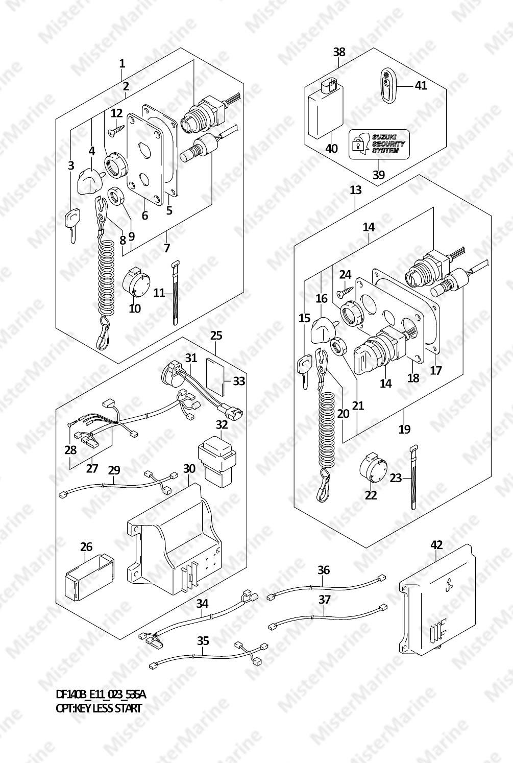 FIG.535A (1-H-14) OPT:KEY LESS START (022)