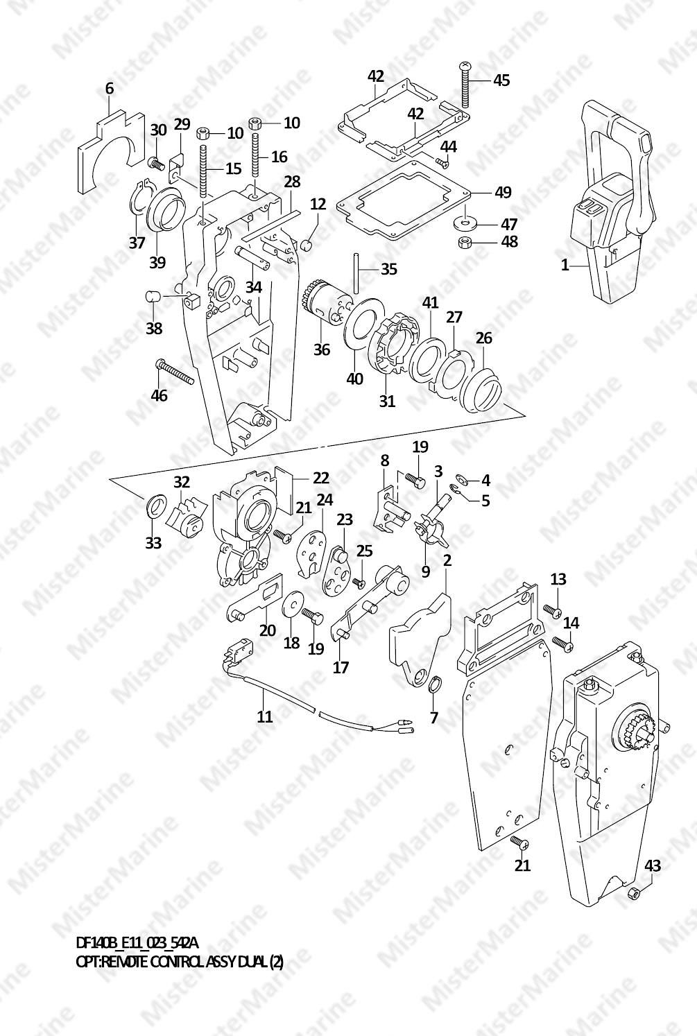 FIG.542A (1-I-4) OPT:REMOTE CONTROL ASSY DUAL (2)