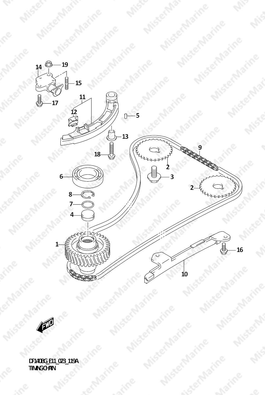 FIG.119A (1-B-6) TIMING CHAIN