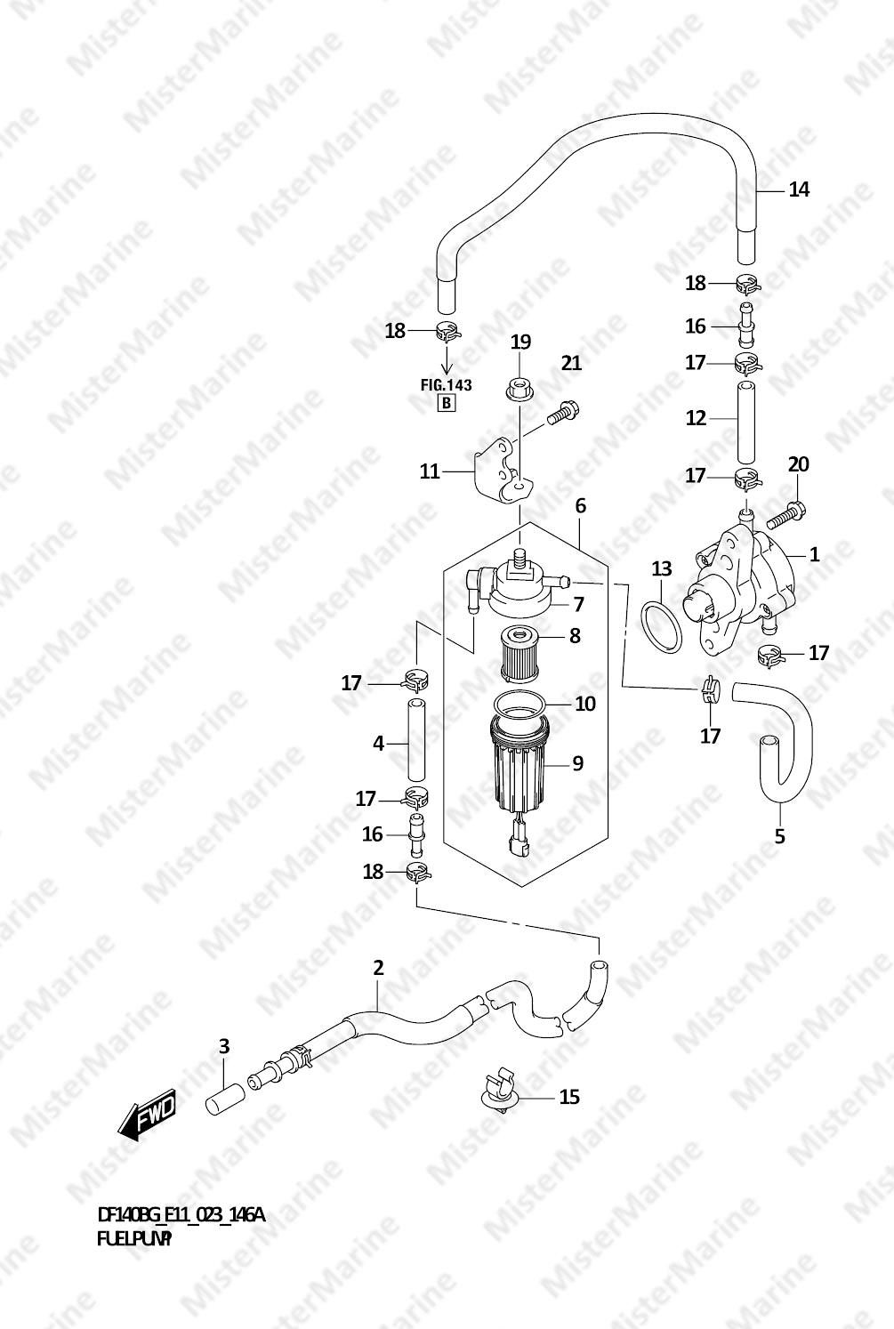 FIG.146A (1-C-6) FUEL PUMP