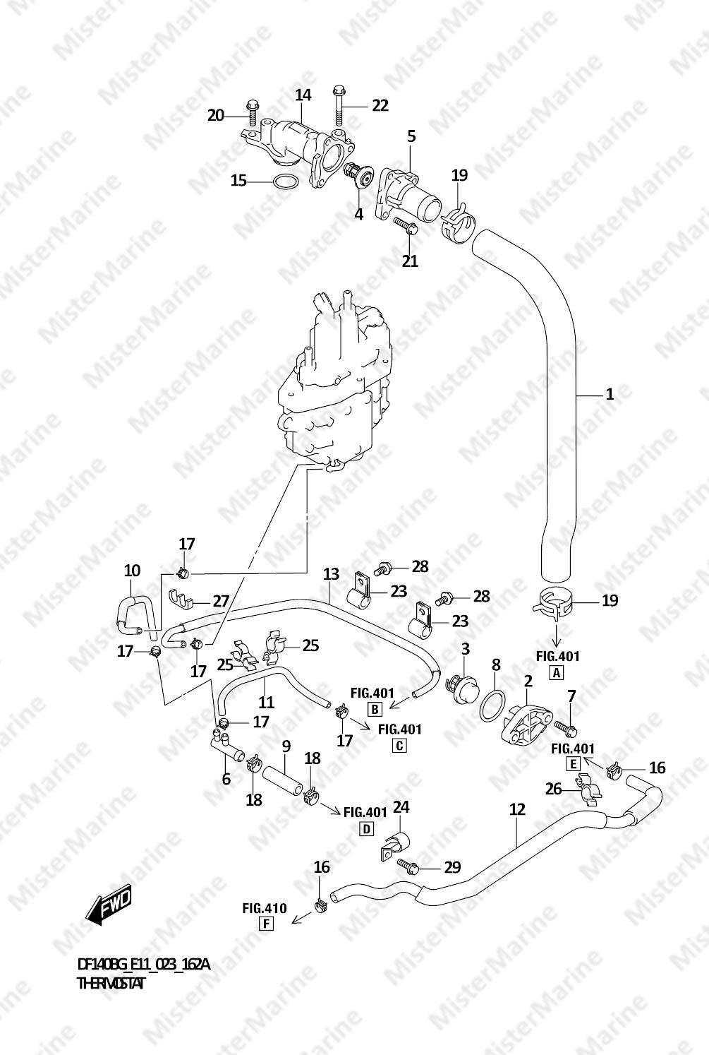 FIG.162A (1-C-9) THERMOSTAT (021,022)
