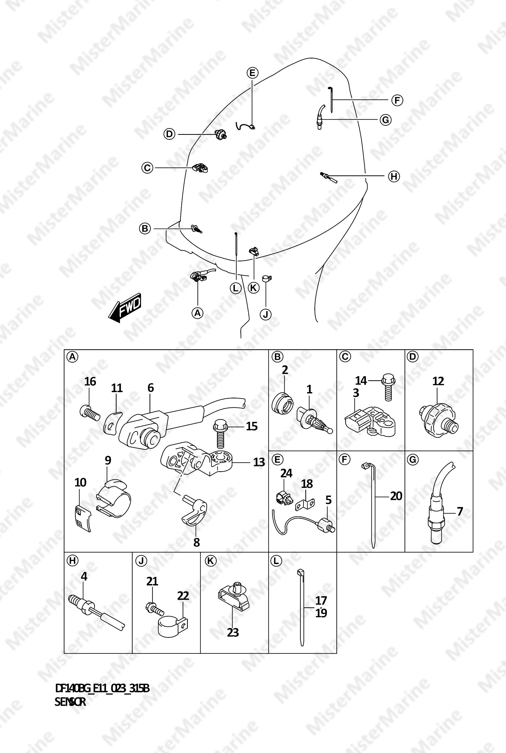 FIG.315B (1-E-3) SENSOR (022,023)