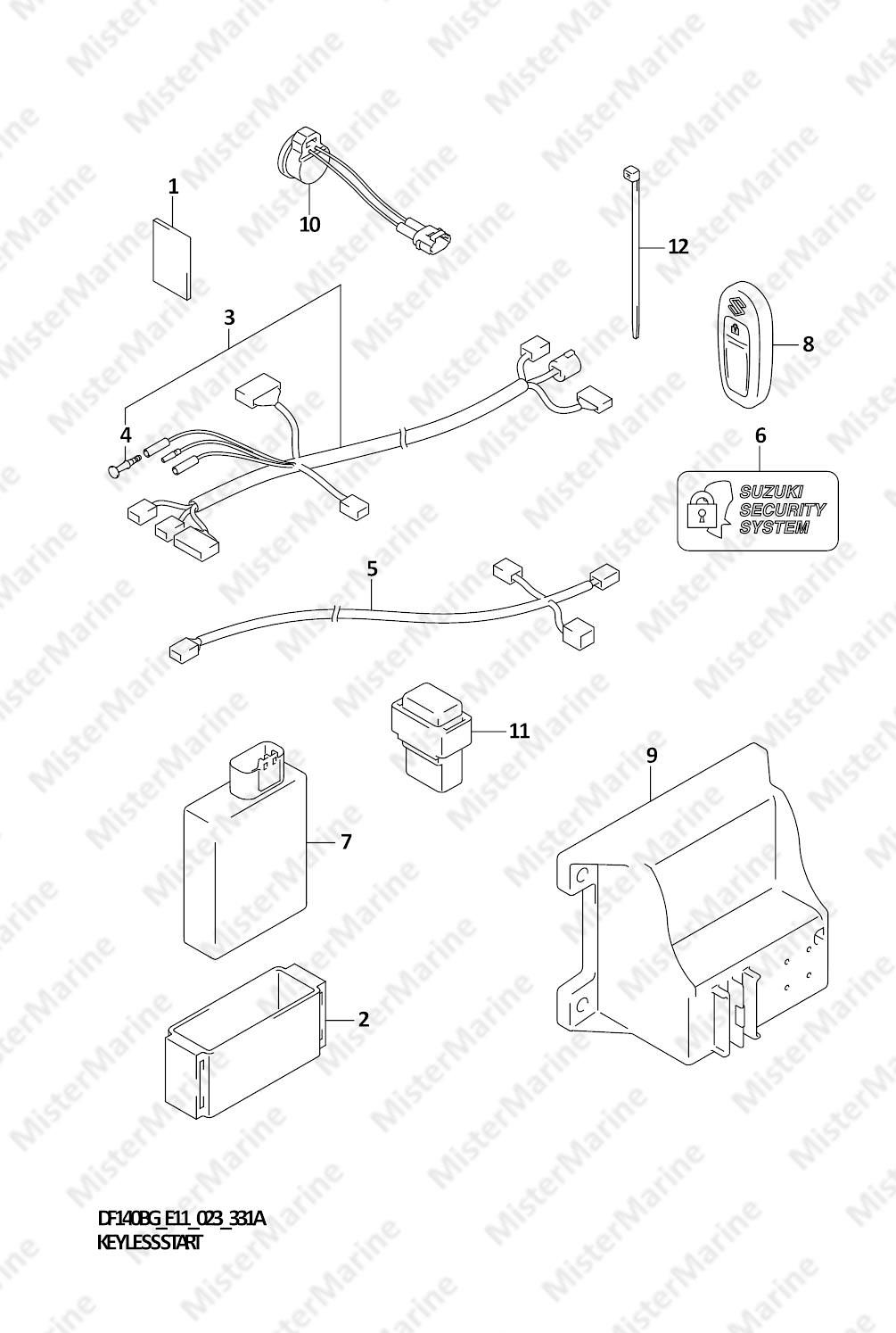 FIG.331A (1-E-13) KEY LESS START (E11:021)