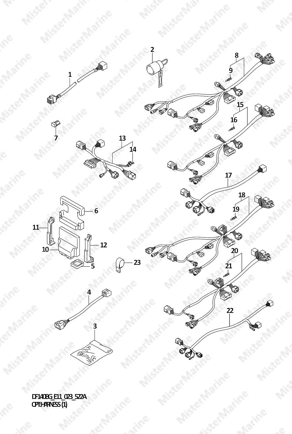 FIG.522A (1-H-7) OPT:HARNESS (1) (021)