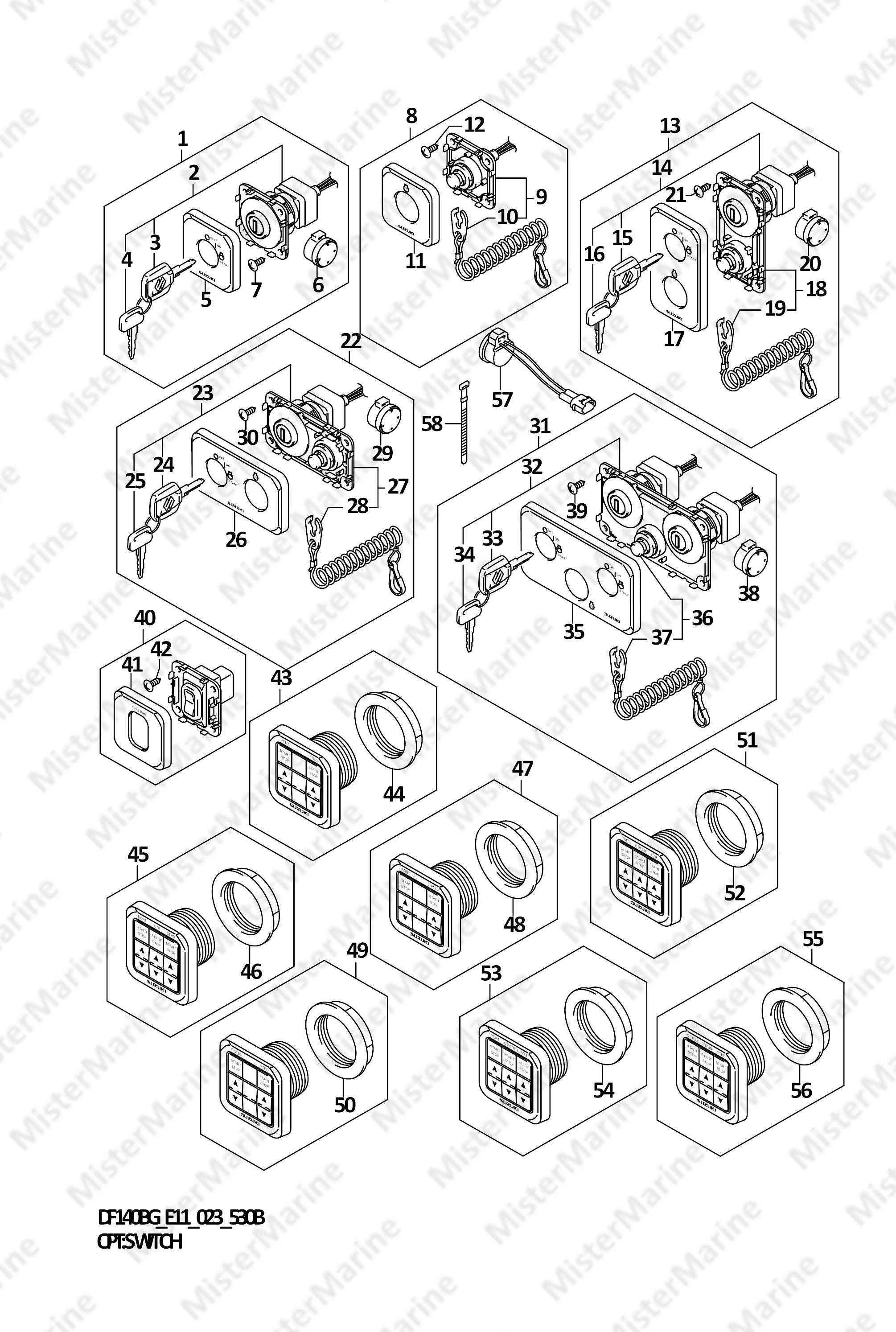 FIG.530B (1-H-13) OPT:SWITCH (022,023)