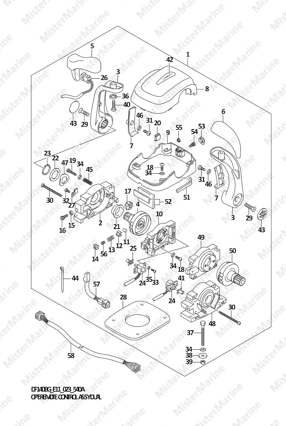 FIG.540A (1-I-6) OPT:REMOTE CONTROL ASSY DUAL (021)