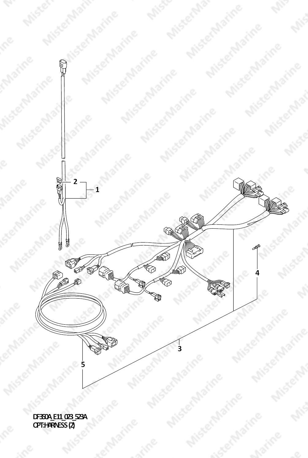 FIG.523A (1-J-13) OPT:HARNESS (2) (020,021)