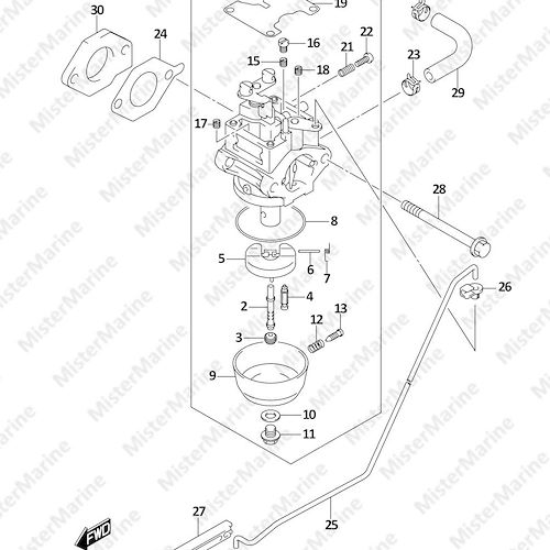 FIG.128B (1-B-7) CARBURETOR (DF5A)
