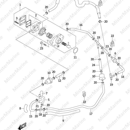 FIG.146B (1-B-10) FUEL PUMP (DF5A,DF6A)