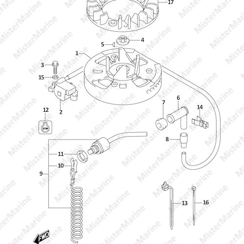 FIG.303A (1-C-4) MAGNETO (DF4A)