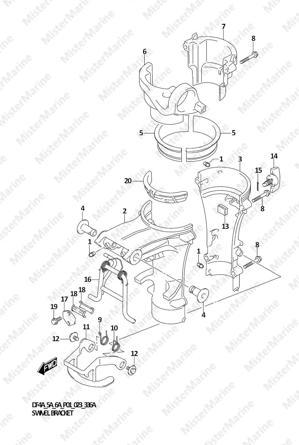 FIG.336A (1-C-8) SWIVEL BRACKET