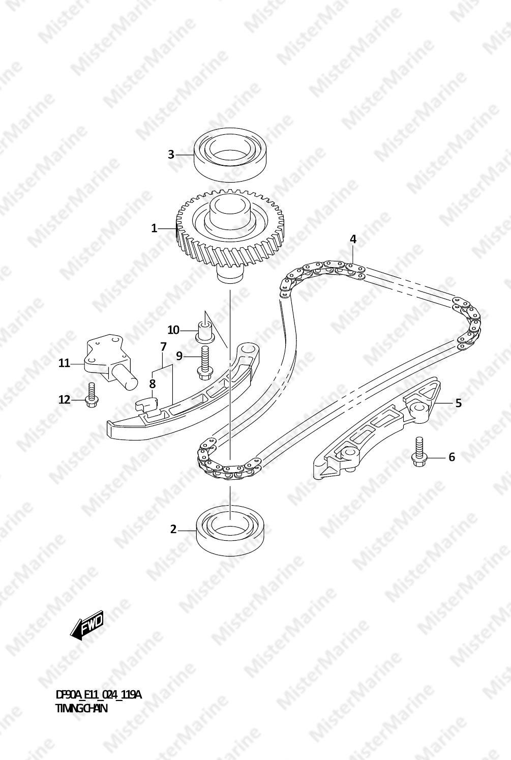FIG.119A (1-B-6) TIMING CHAIN
