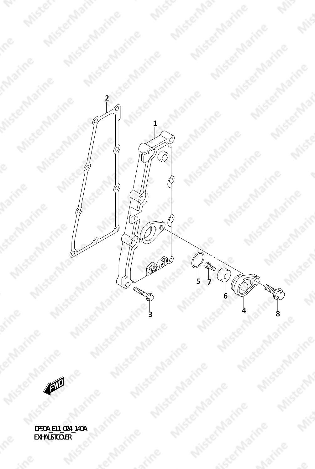 FIG.140A (1-B-16) EXHAUST COVER