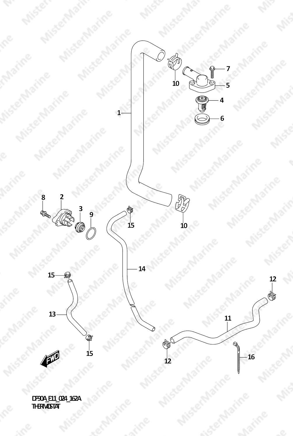 FIG.162A (1-C-15) THERMOSTAT