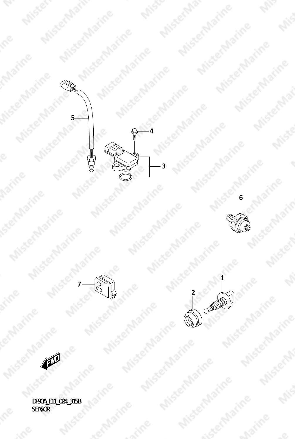 FIG.315B (1-E-3) SENSOR (DF90AWQH)
