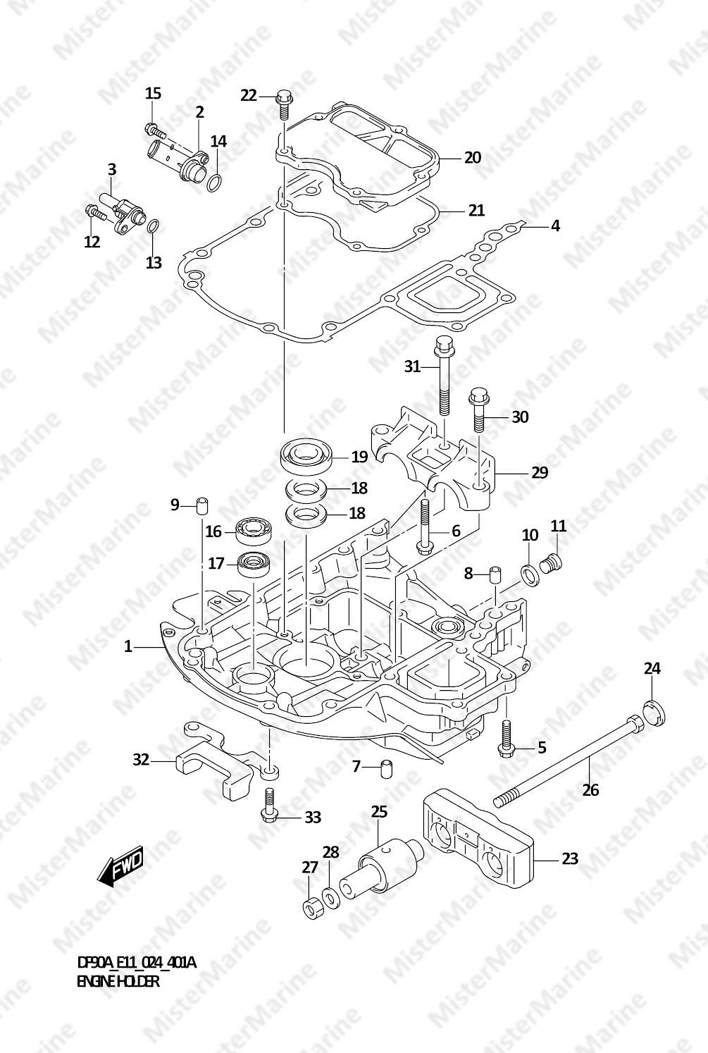 FIG.401A (1-F-10) ENGINE HOLDER