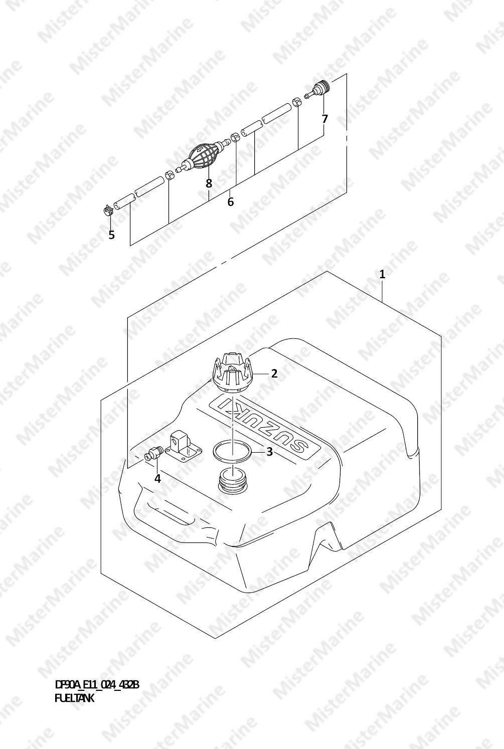 FIG.432B (1-H-5) FUEL TANK (SEE NOTE 1)