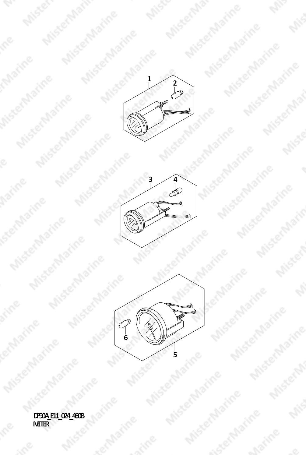 FIG.460B (1-I-2) METER ((DF70A,DF90A):(E01,E11,E40),DF80A,DF100B)