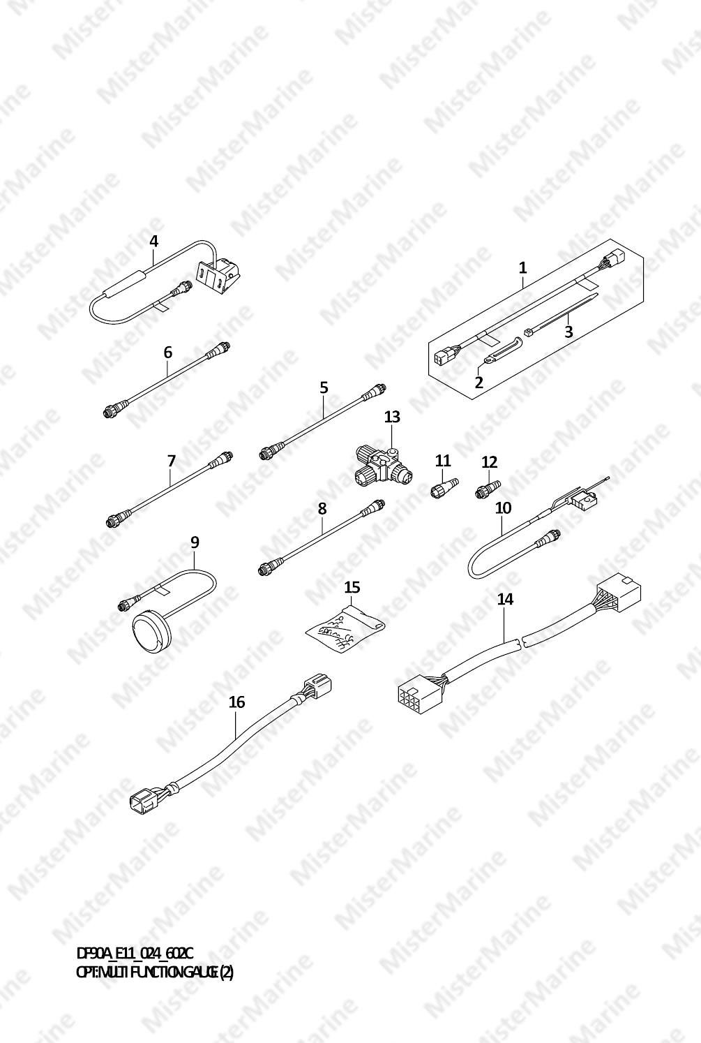 FIG.602C (1-K-3) OPT:MULTI FUNCTION GAUGE (2) (DF90AWQH)
