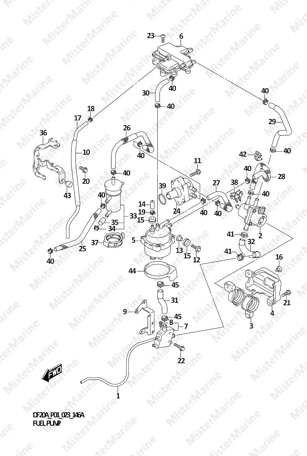 FIG.146A (1-B-12) FUEL PUMP (P01)