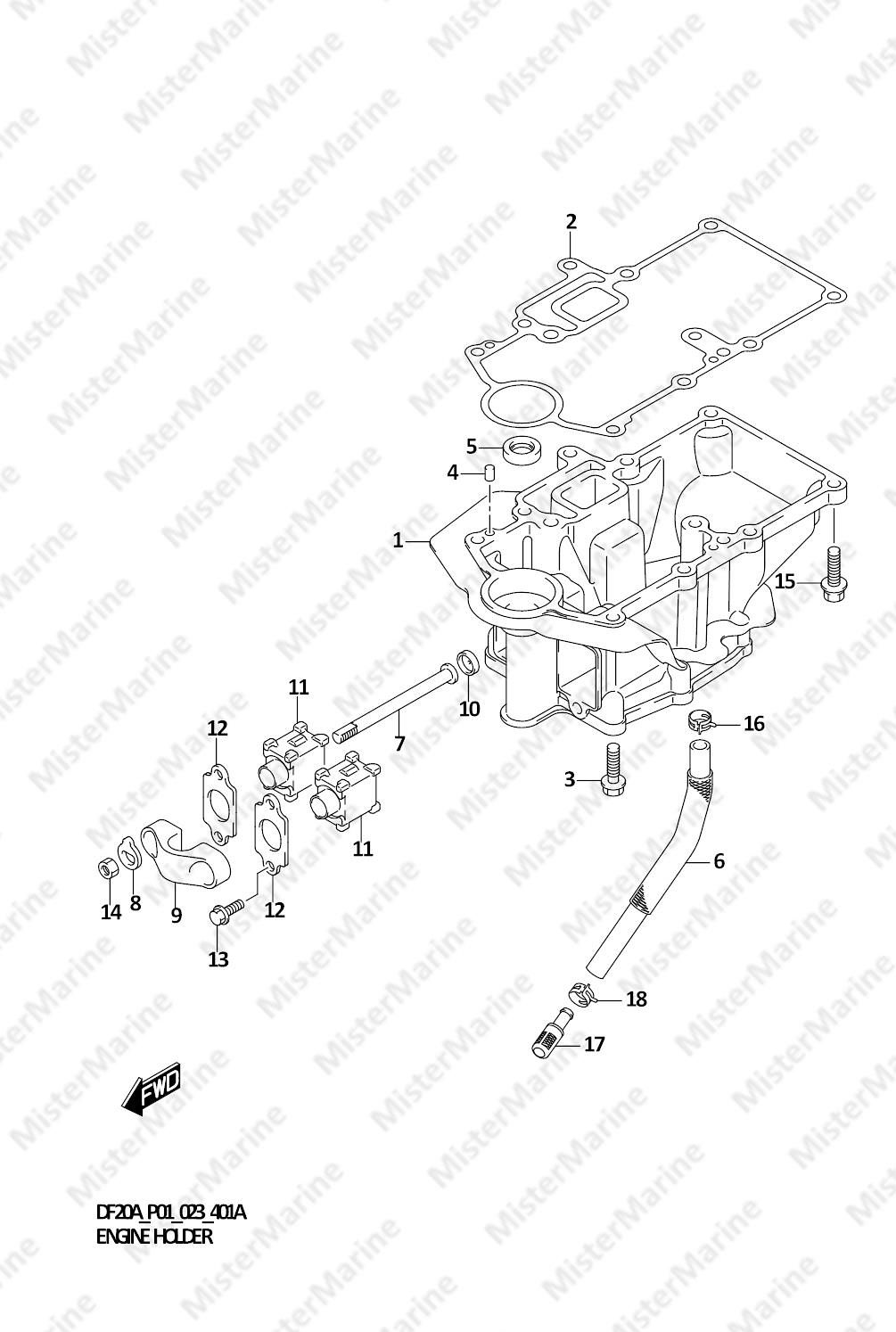 FIG.401A (1-G-8) ENGINE HOLDER