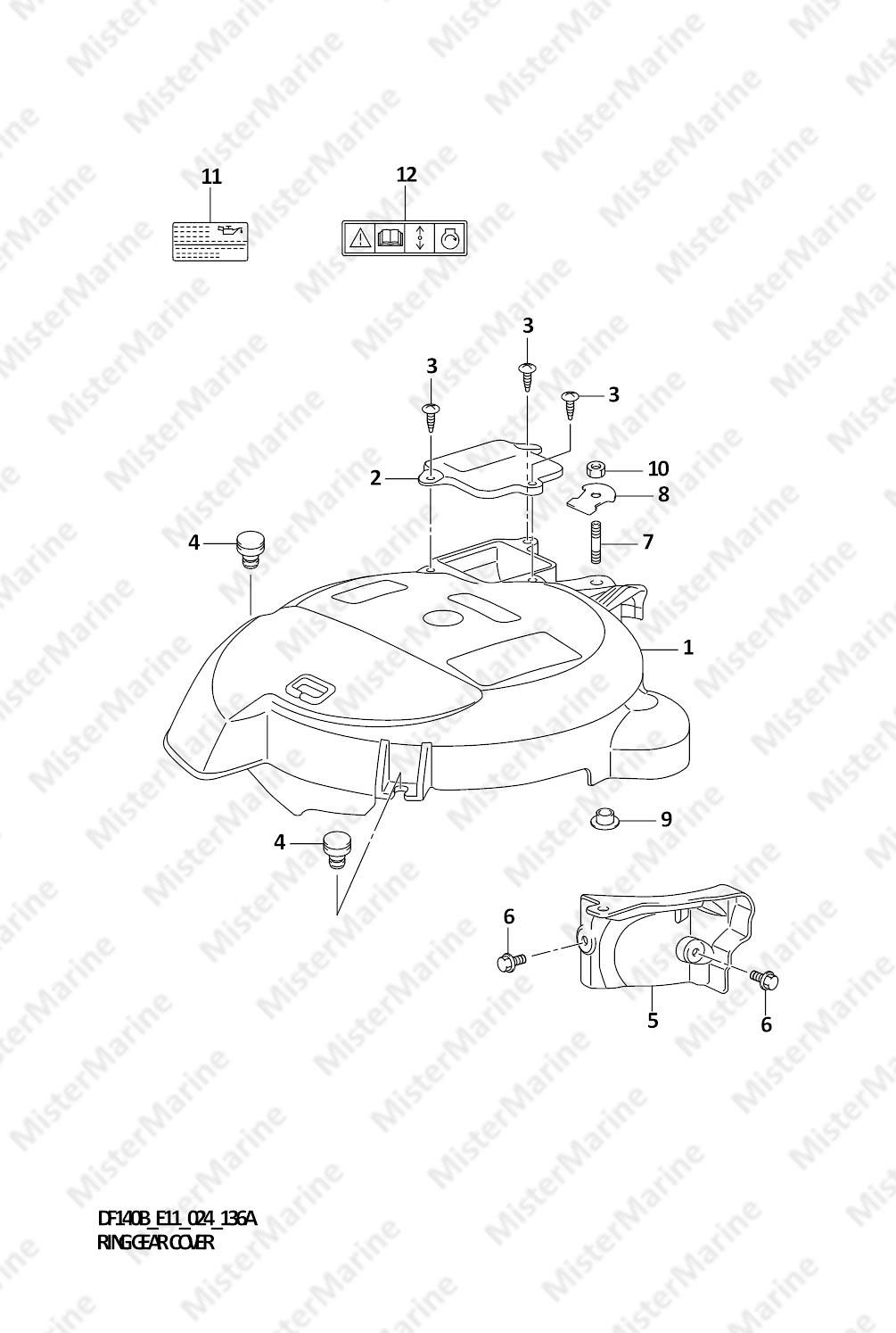 FIG.136A (1-B-11) RING GEAR COVER