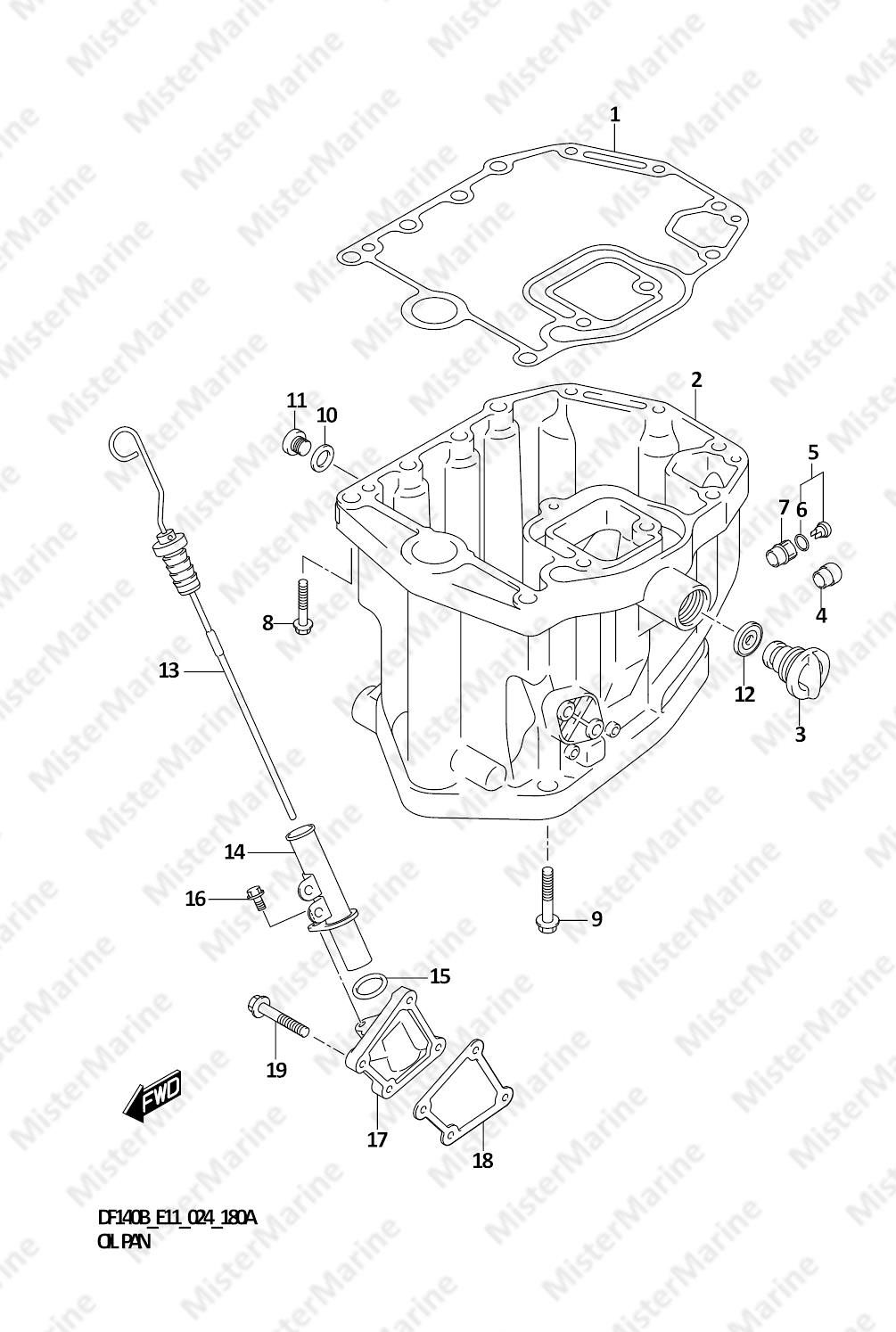 FIG.180A (1-C-10) OIL PAN