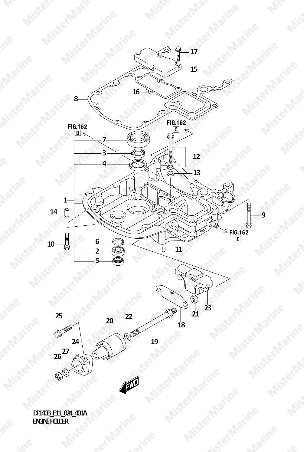 FIG.401A (1-F-6) ENGINE HOLDER