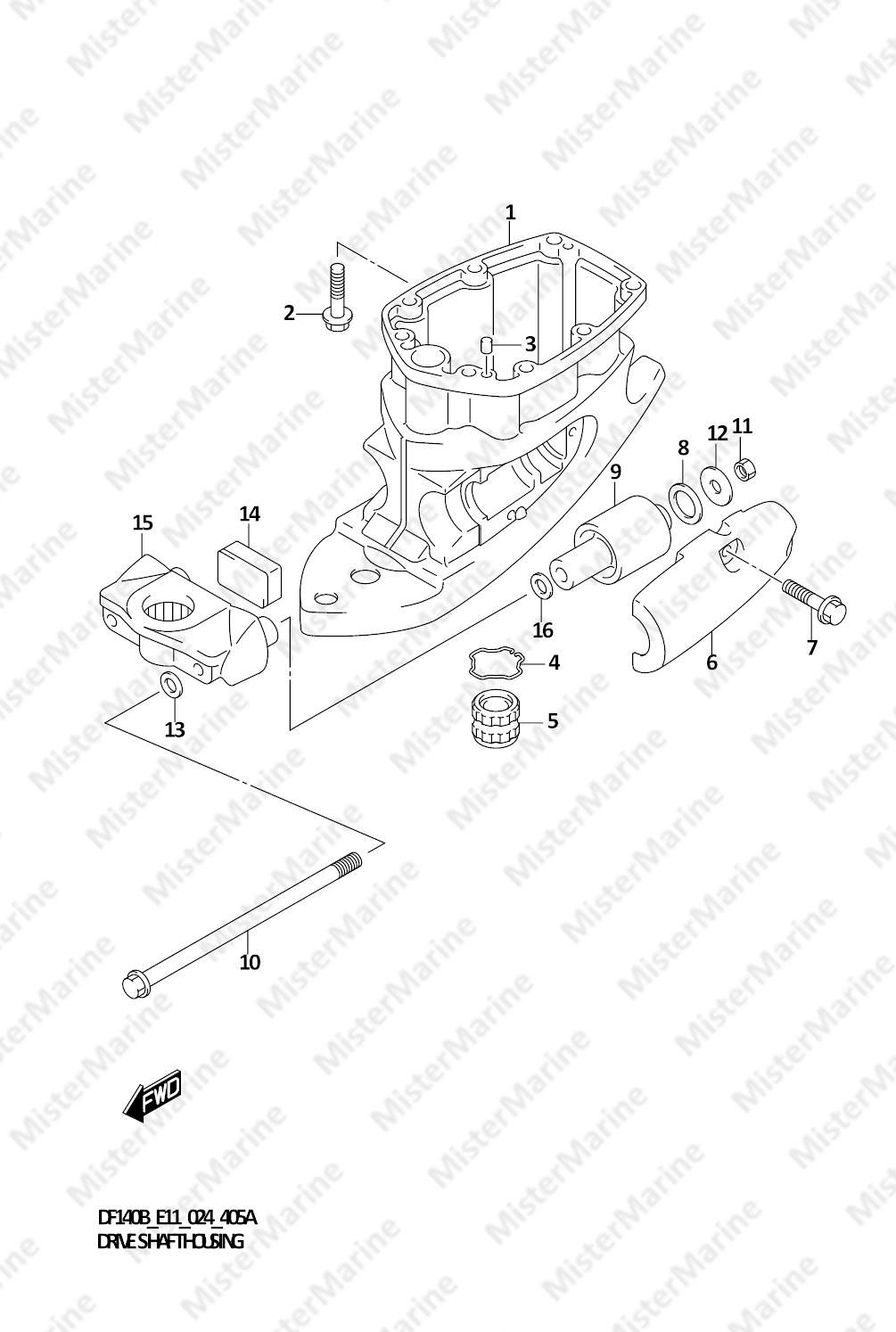 FIG.405A (1-F-7) DRIVE SHAFT HOUSING