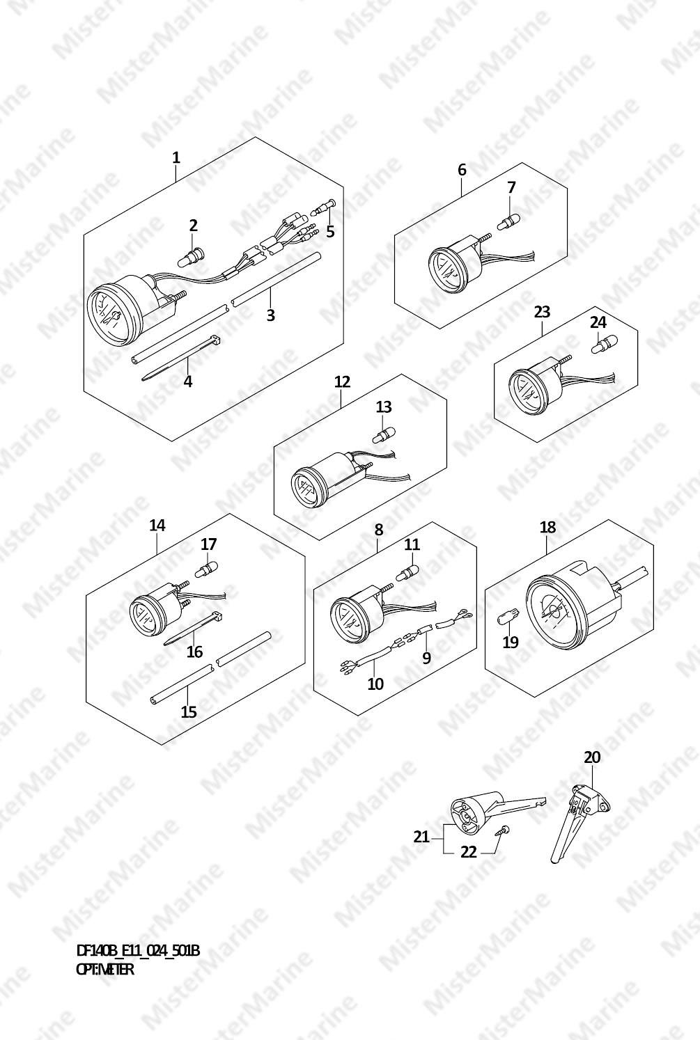 FIG.501B (1-G-14) OPT:METER (E11,E03,E01)