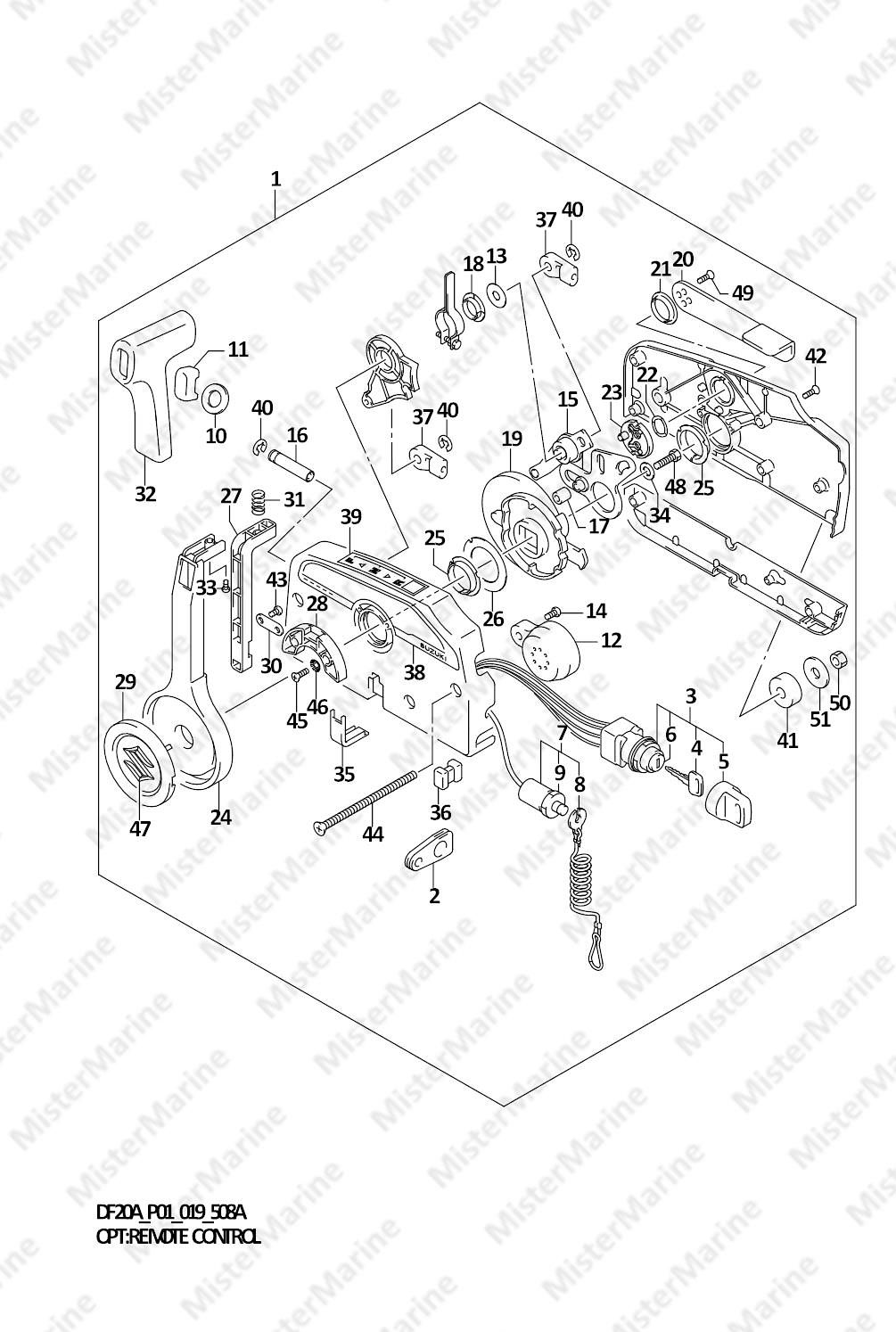 FIG.508A (1-I-11) OPT:REMOTE CONTROL (DF9.9B)(DF15A)(DF20A)