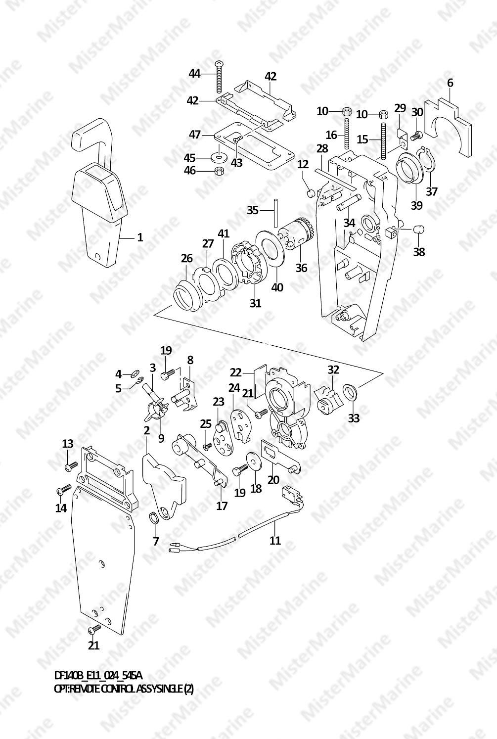 FIG.545A (1-I-6) OPT:REMOTE CONTROL ASSY SINGLE (2)