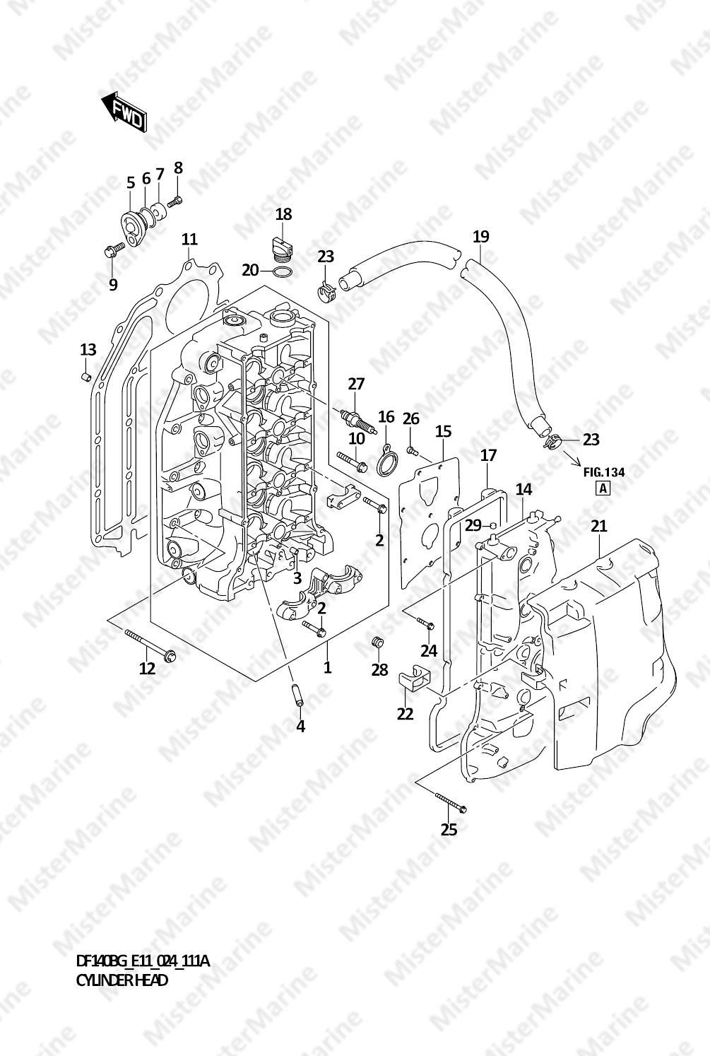 FIG.111A (1-B-2) CYLINDER HEAD