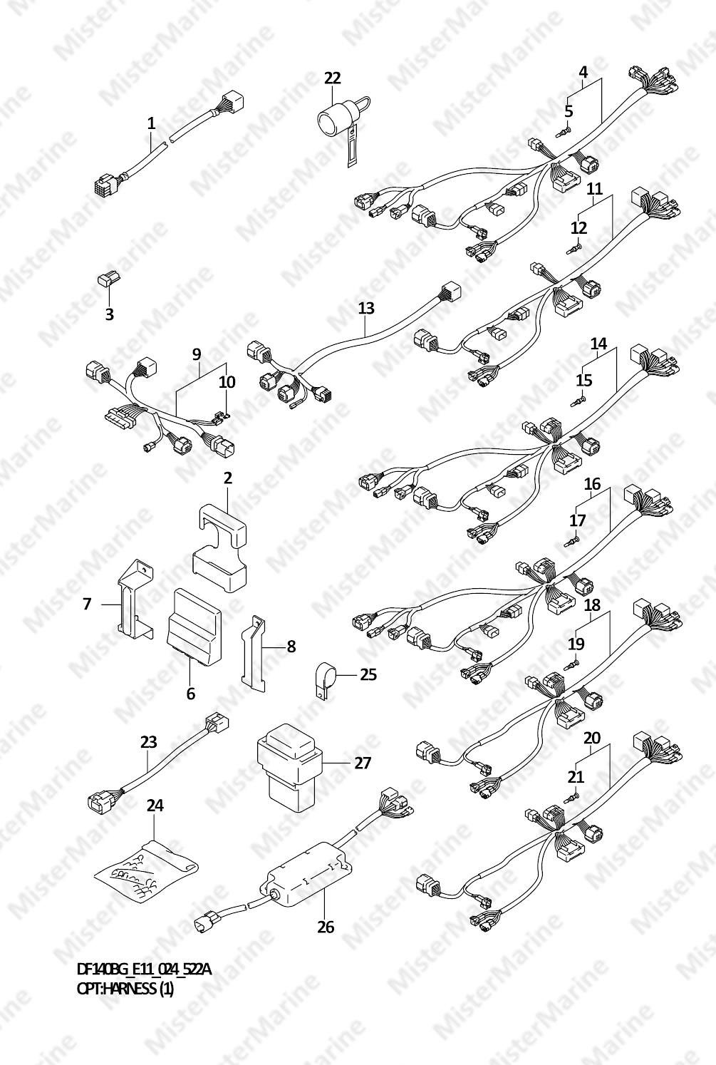 FIG.522A (1-G-11) OPT:HARNESS (1)