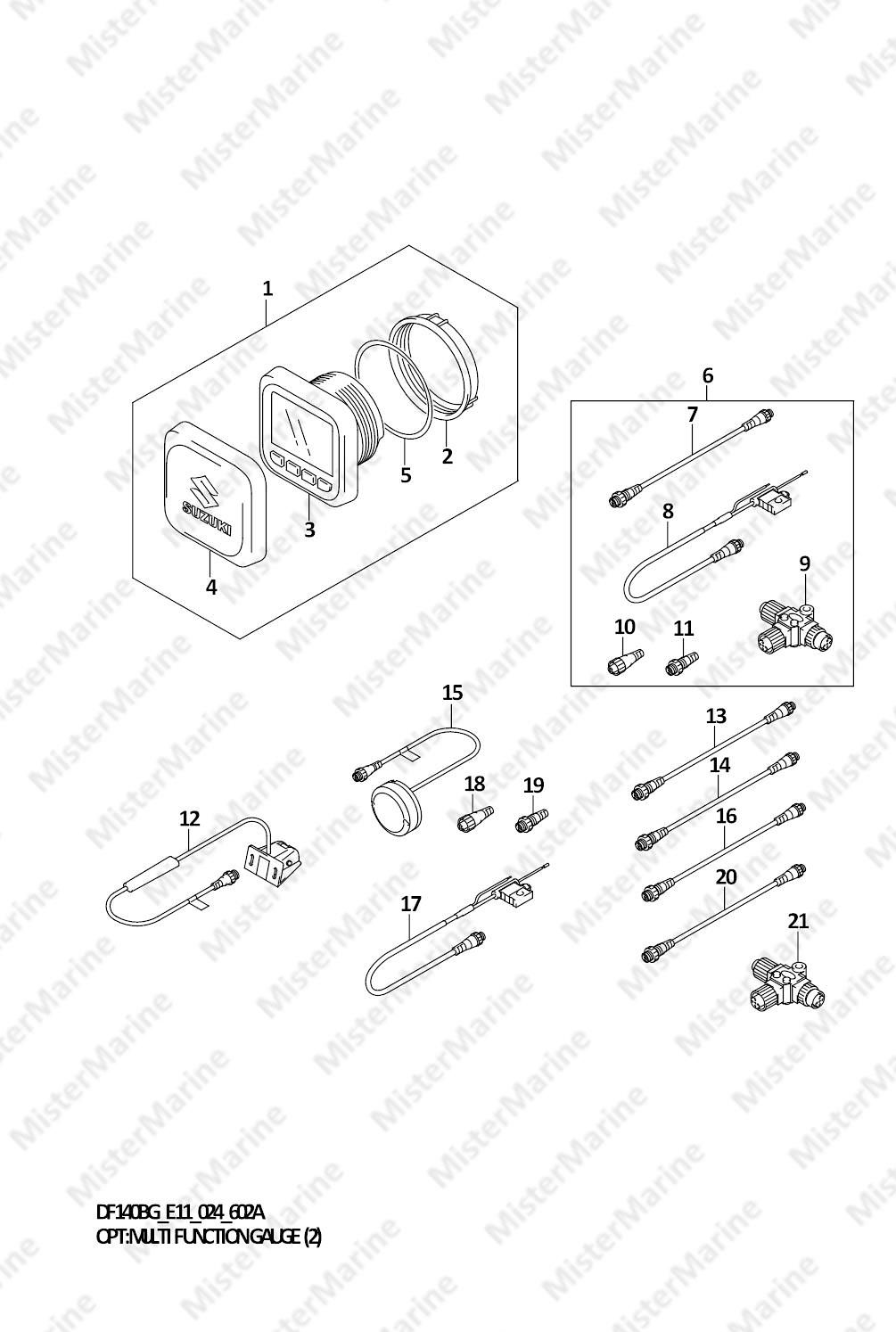 FIG.602A (1-H-10) OPT:MULTI FUNCTION GAUGE (2) (E11)