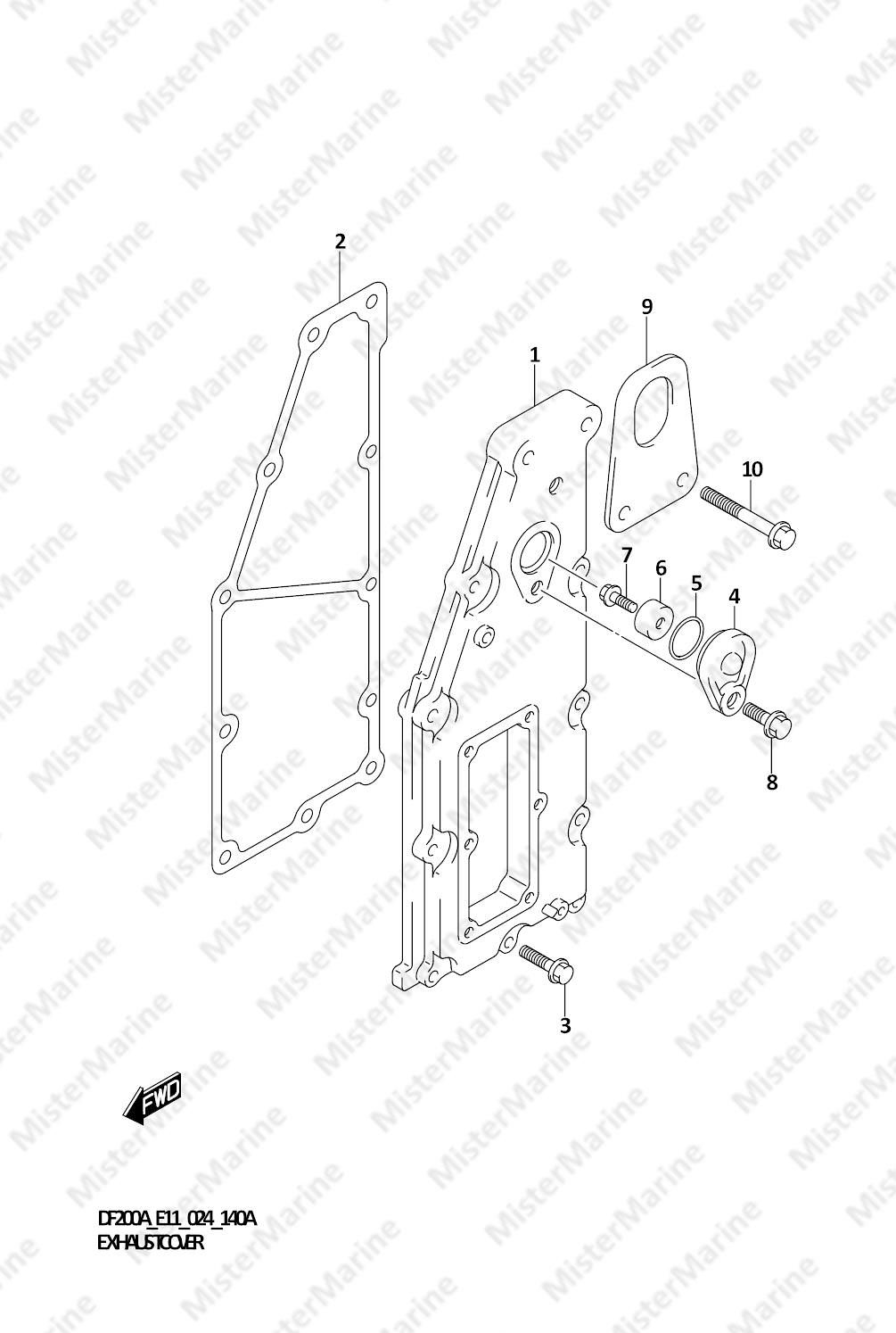 FIG.140A (1-C-2) EXHAUST COVER