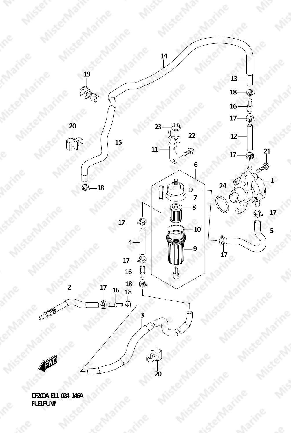 FIG.146A (1-C-9) FUEL PUMP (E03,E11)
