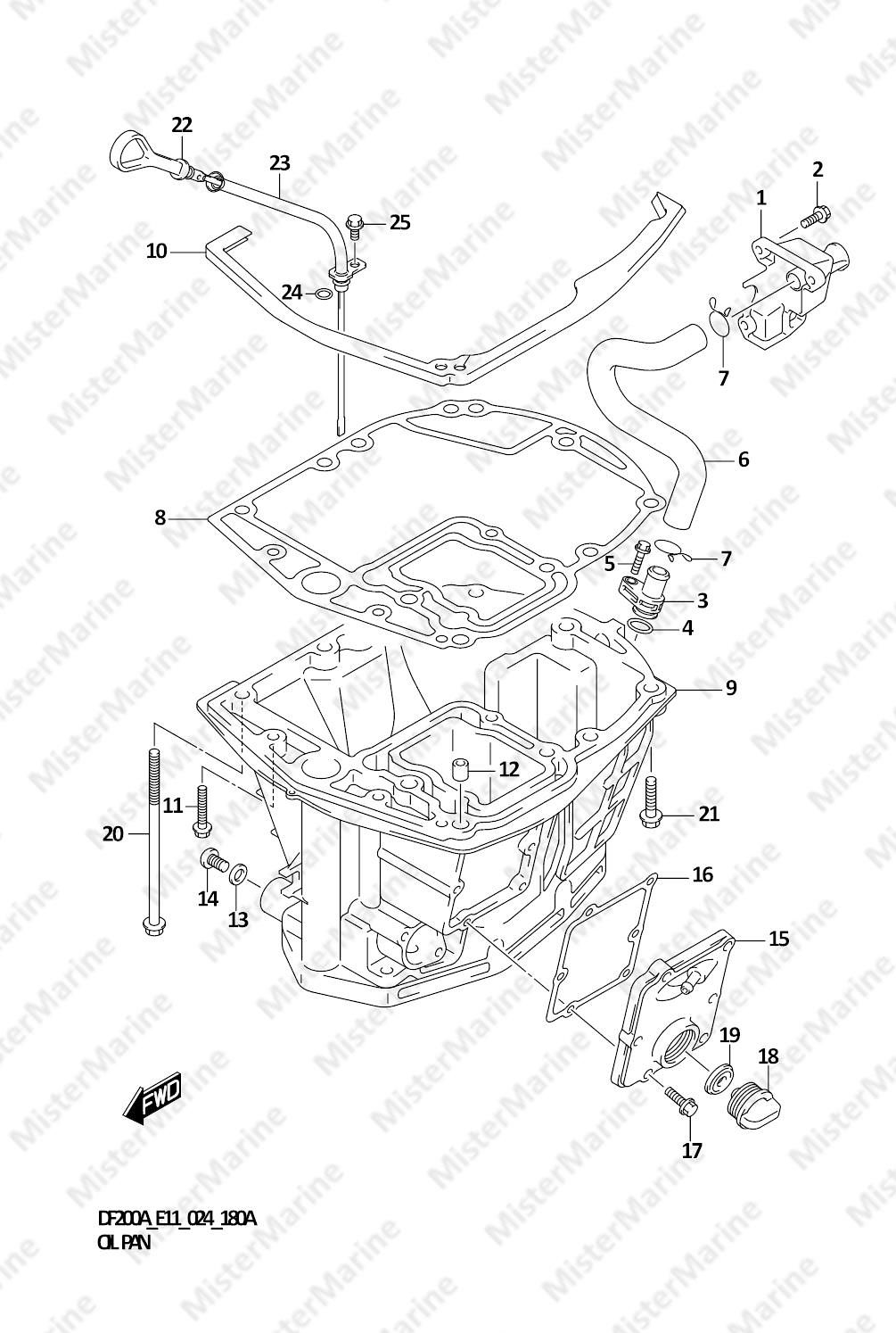 FIG.180A (1-D-2) OIL PAN